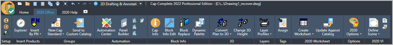 Run In 2d Drafting Annotation Basic Mode Office